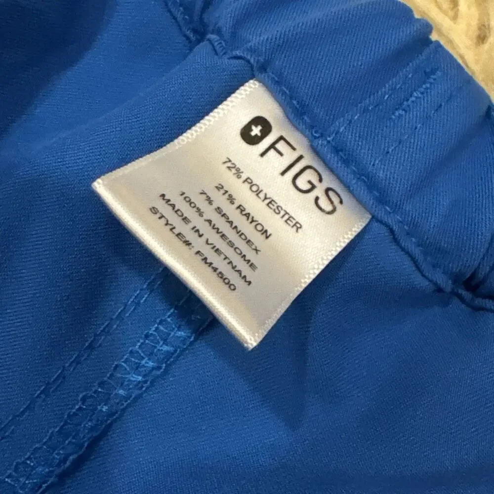 Figs scrub pants size large blue 1657